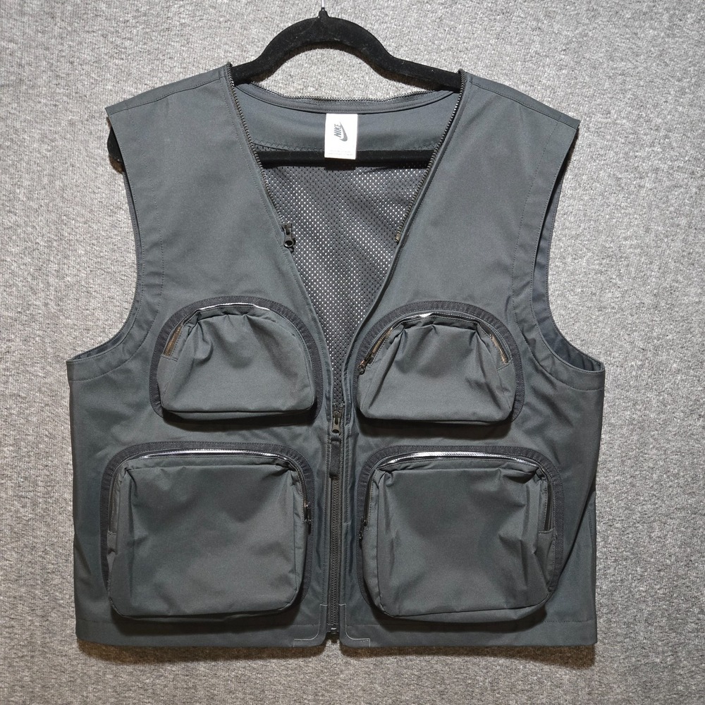 Nike Undercover Vest Jacket Mens Sz Small Black Utility Pockets